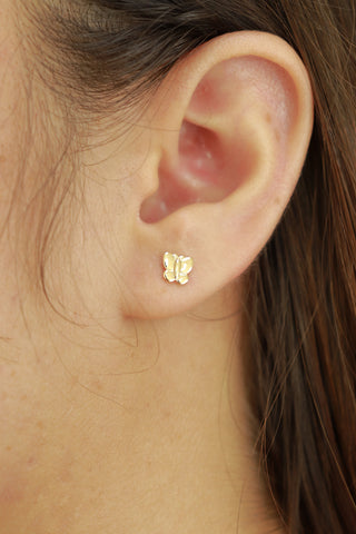 Topo Mariposa en oro laminado 18K