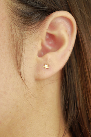 Topo Estrella Pequeña en oro laminado 18K