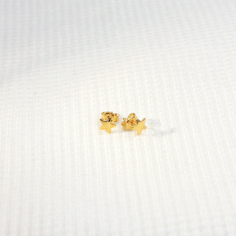 Topo Estrella Pequeña en oro laminado 18K