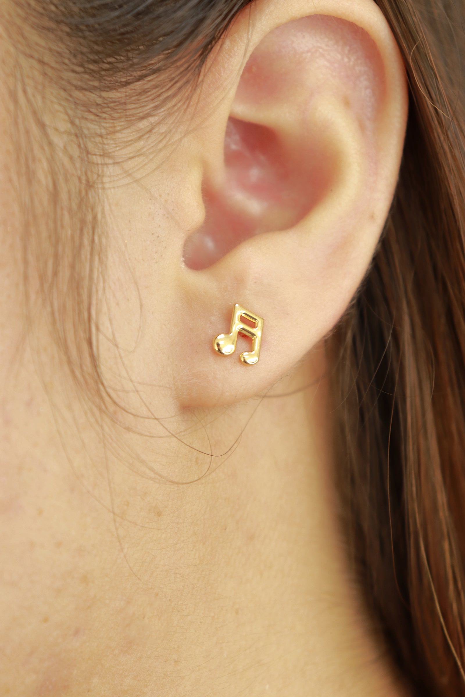 Topo Nota Musical en oro laminado 18K