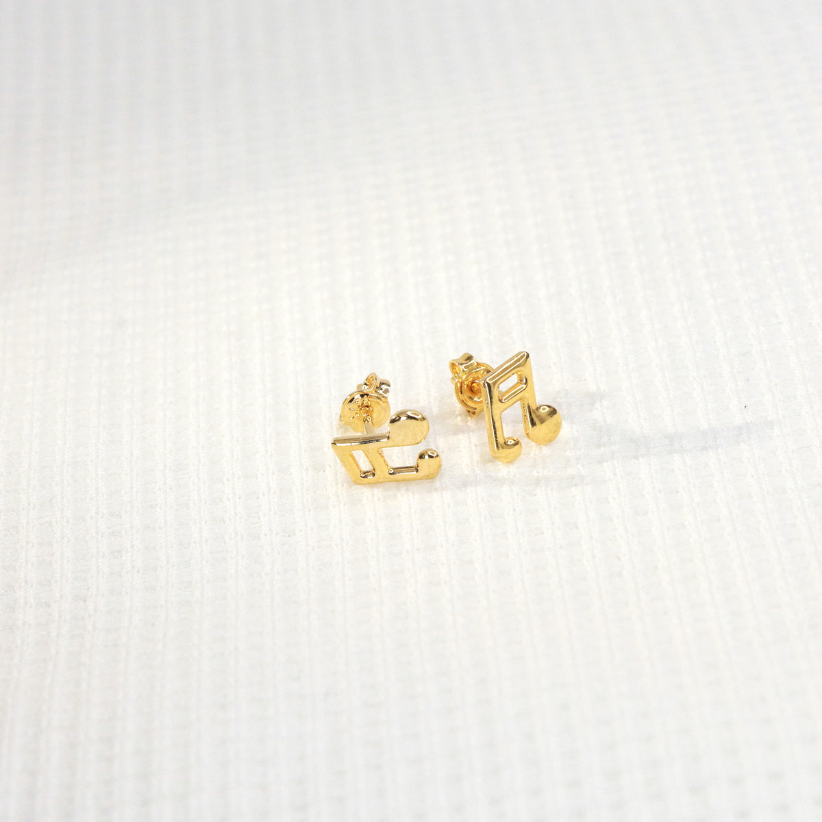 Topo Nota Musical en oro laminado 18K