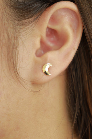 Topo Luna Lisa en oro laminado 18K