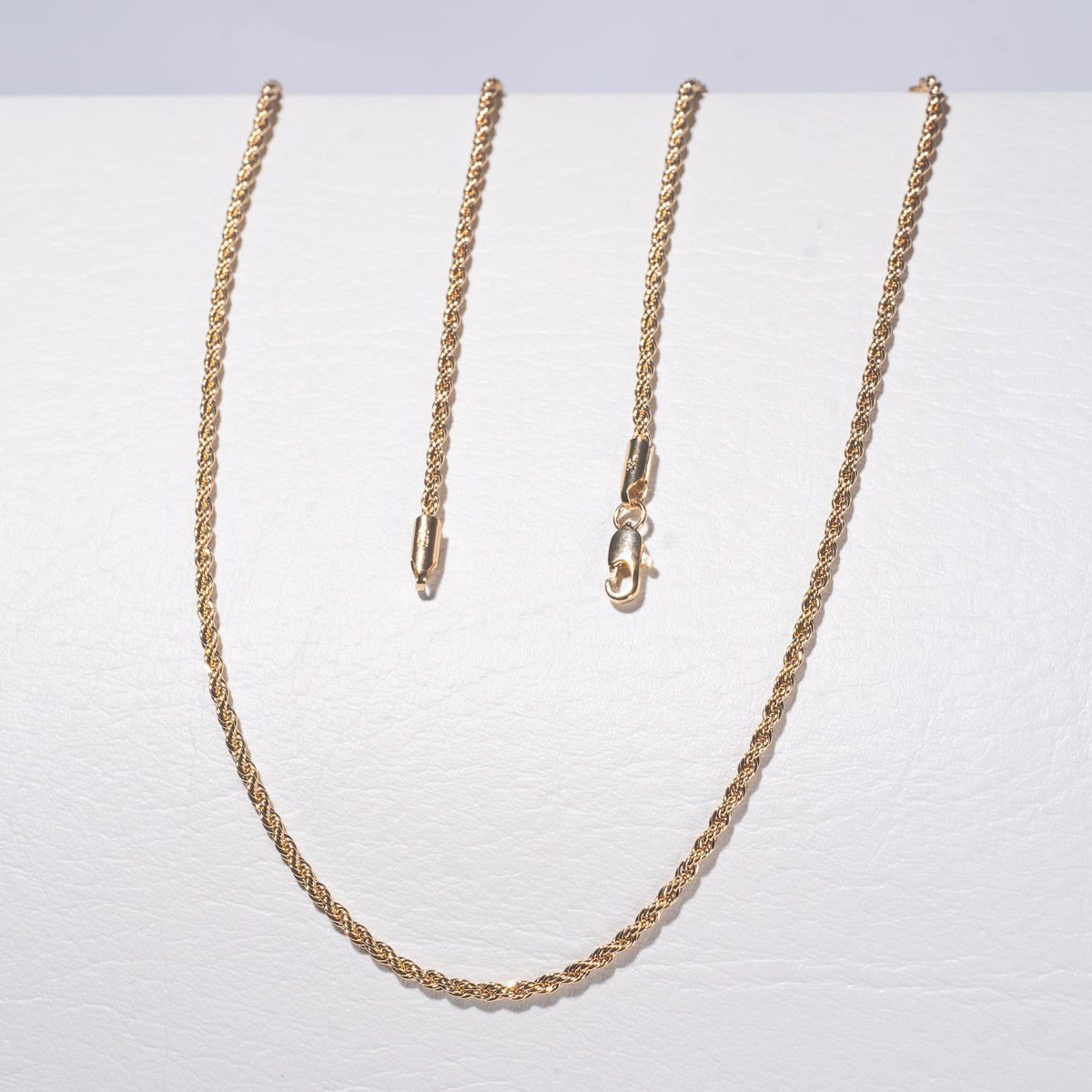 Cadena cordón en Oro laminado 18k para Caballero