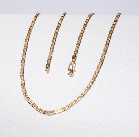 Cadena Banana 4 en Oro laminado 18k para Dama