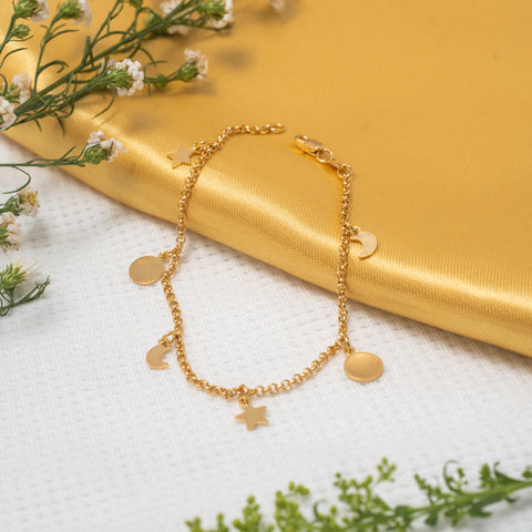 Pulsera Cielo en Oro laminado 18k para Dama