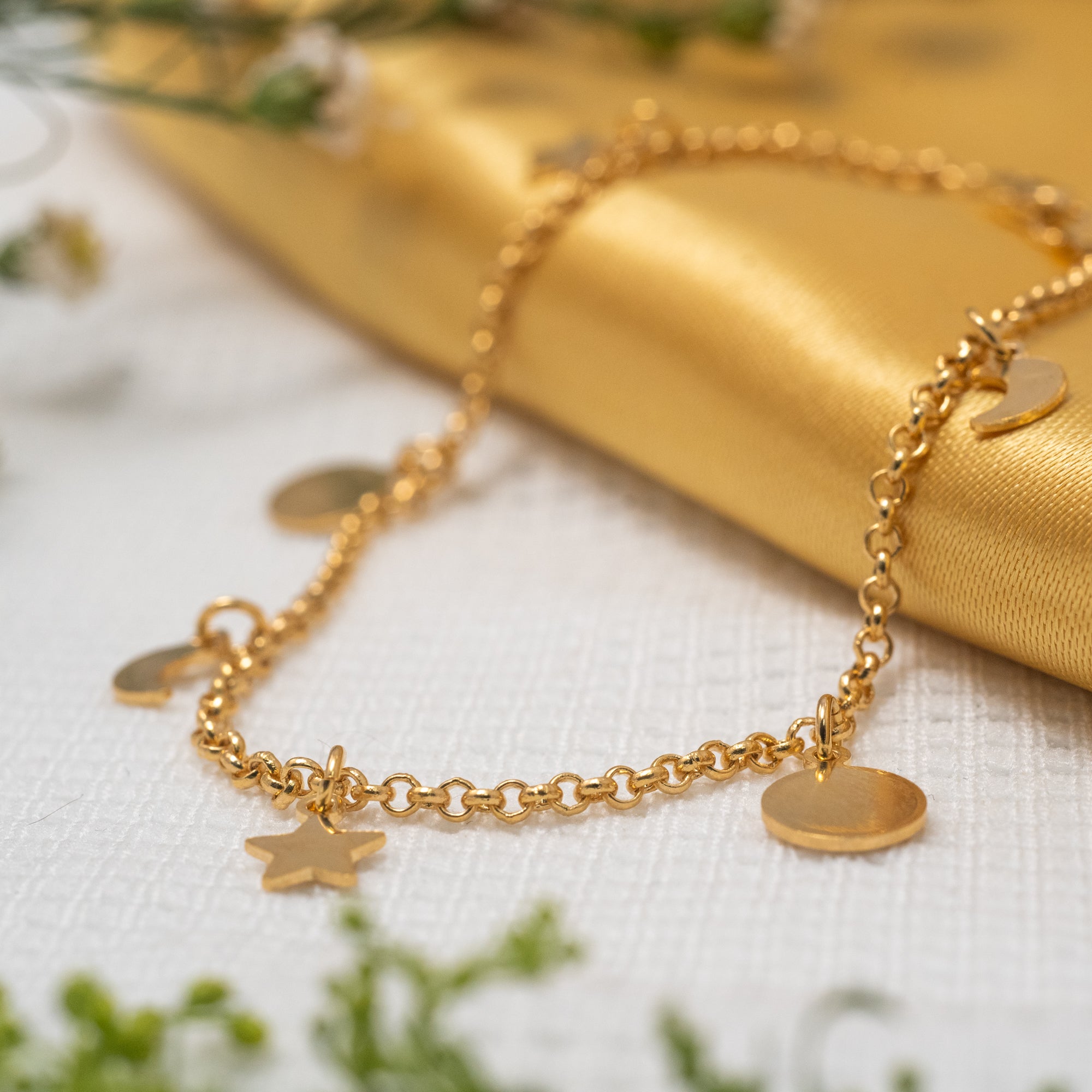 Pulsera Cielo en Oro laminado 18k para Dama