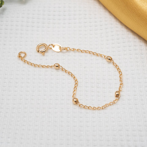 Pulsera 4 esferas en Oro laminado 18k para Dama