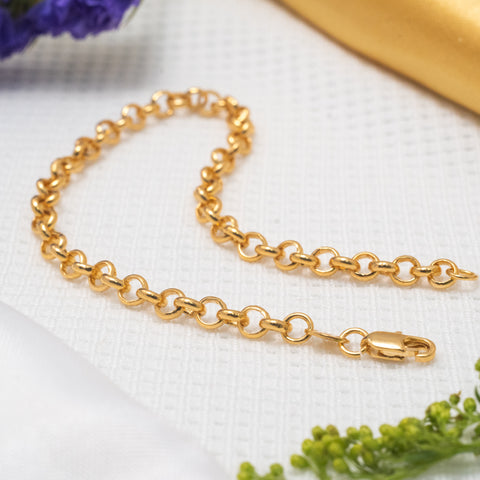 Pulsera ojitos en Oro laminado 18k para Dama