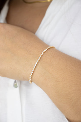 Pulsera Tenis en Oro laminado 18k para Dama